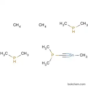 Molecular Structure of 89129-49-7 (Phosphine, [(methylstannylidyne)tris(methylene)]tris[dimethyl-)