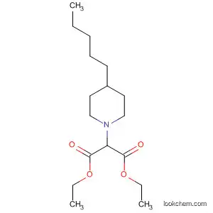 Molecular Structure of 89129-96-4 (Propanedioic acid, (4-pentyl-1-piperidinyl)-, diethyl ester)