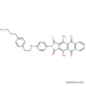 Molecular Structure of 89134-78-1 (1H-Naphth[2,3-f]isoindole-1,3,5,10(2H)-tetrone,
4-amino-2-[4-[[(4-butylphenyl)methyl]methylamino]phenyl]-11-hydroxy-)
