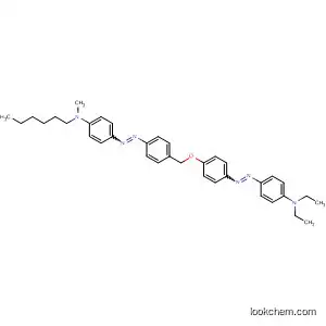 Molecular Structure of 89148-46-9 (Benzenamine,
4-[[4-[[4-[[4-(diethylamino)phenyl]azo]phenoxy]methyl]phenyl]azo]-N-hex
yl-N-methyl-)