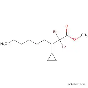 Molecular Structure of 89185-74-0 (Cyclopropanenonanoic acid, 2,2-dibromo-, methyl ester)