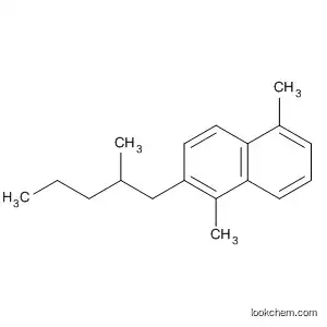 Molecular Structure of 89202-96-0 (Naphthalene, 1,5-dimethyl-2-(2-methylpentyl)-)