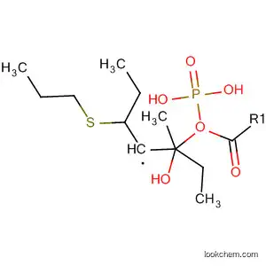 Molecular Structure of 89222-53-7 (Phosphonic acid, [1-hydroxy-1-methyl-3-(propylthio)propyl]-, diethyl
ester)
