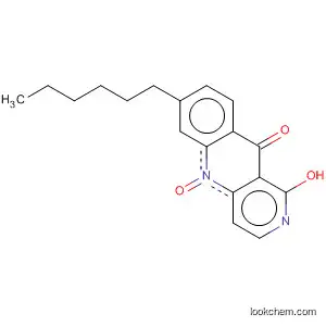 Molecular Structure of 89223-17-6 (2-Phenazinol, 7-hexyl-, 5,10-dioxide)