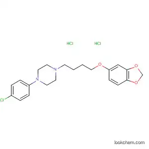 Molecular Structure of 89223-29-0 (Piperazine, 1-[4-(1,3-benzodioxol-5-yloxy)butyl]-4-(4-chlorophenyl)-,
dihydrochloride)