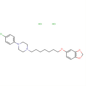 Piperazine, 1-[7-(1,3-benzodioxol-5-yloxy)heptyl]-4-(4-chlorophenyl)-,  dihydrochloride