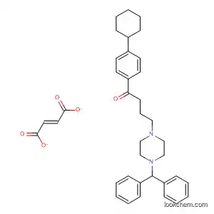 Molecular Structure of 89224-01-1 (1-Butanone,
1-(4-cyclohexylphenyl)-4-[4-(diphenylmethyl)-1-piperazinyl]-,
(2E)-2-butenedioate (1:1))