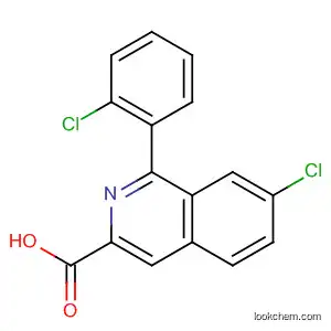 Molecular Structure of 89242-32-0 (3-Isoquinolinecarboxylic acid, 7-chloro-1-(2-chlorophenyl)-)