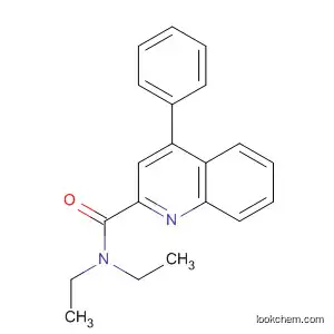 Molecular Structure of 89257-75-0 (2-Quinolinecarboxamide, N,N-diethyl-4-phenyl-)