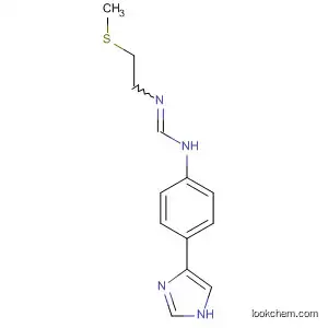 Molecular Structure of 89258-60-6 (Methanimidamide,
N-[4-(1H-imidazol-4-yl)phenyl]-N'-[2-(methylthio)ethyl]-)