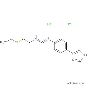 Molecular Structure of 89258-66-2 (Methanimidamide,
N-[2-(ethylthio)ethyl]-N'-[4-(1H-imidazol-4-yl)phenyl]-, dihydrochloride)