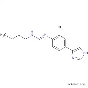 Molecular Structure of 89258-77-5 (Methanimidamide, N-butyl-N'-[4-(1H-imidazol-4-yl)-2-methylphenyl]-)