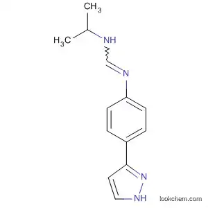 Molecular Structure of 89258-97-9 (Methanimidamide, N-(1-methylethyl)-N'-[4-(1H-pyrazol-3-yl)phenyl]-)