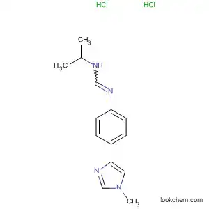 Molecular Structure of 89259-06-3 (Methanimidamide,
N-(1-methylethyl)-N'-[4-(1-methyl-1H-imidazol-4-yl)phenyl]-,
dihydrochloride)