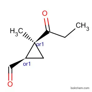 Molecular Structure of 89268-24-6 (Cyclopropanecarboxaldehyde, 2-methyl-2-(1-oxopropyl)-, cis-)