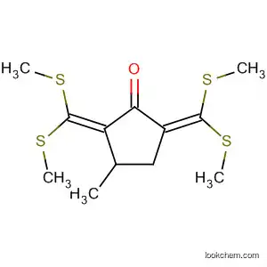 Molecular Structure of 89295-80-7 (Cyclopentanone, 2,5-bis[bis(methylthio)methylene]-3-methyl-)