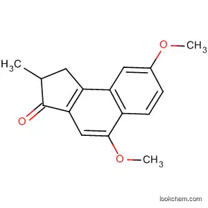 Molecular Structure of 89296-25-3 (3H-Benz[e]inden-3-one, 1,2-dihydro-5,8-dimethoxy-2-methyl-)