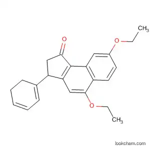 Molecular Structure of 89296-32-2 (1H-Benz[e]inden-1-one, 5,8-diethoxy-2,3-dihydro-3-phenyl-)