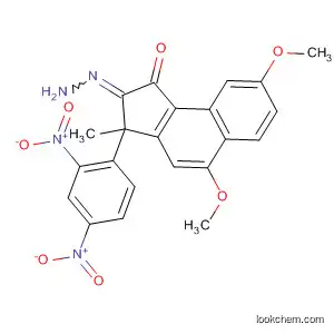 Molecular Structure of 89296-34-4 (1H-Benz[e]inden-1-one, 2,3-dihydro-5,8-dimethoxy-3-methyl-,
(2,4-dinitrophenyl)hydrazone)
