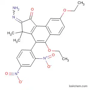 Molecular Structure of 89296-40-2 (1H-Benz[e]inden-1-one, 5,8-diethoxy-2,3-dihydro-3,3-dimethyl-,
(2,4-dinitrophenyl)hydrazone)
