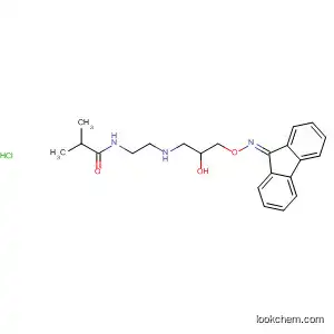 Molecular Structure of 89331-73-7 (Propanamide,
N-[2-[[3-[(9H-fluoren-9-ylideneamino)oxy]-2-hydroxypropyl]amino]ethyl]-
2-methyl-, monohydrochloride)