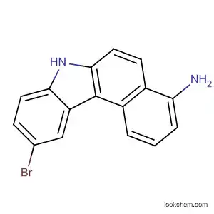 Molecular Structure of 89346-39-4 (7H-Benzo[c]carbazol-4-amine, 10-bromo-)