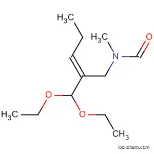 Molecular Structure of 89351-96-2 (Formamide, N-[2-(diethoxymethyl)-2-pentenyl]-N-methyl-, (E)-)