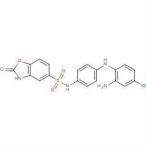 5-Benzoxazolesulfonamide,  N-[4-[(2-amino-4-chlorophenyl)amino]phenyl]-2,3-dihydro-2-oxo-
