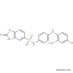 Molecular Structure of 89367-87-3 (5-Benzoxazolesulfonamide,
N-[4-[(2-amino-4-chlorophenyl)amino]phenyl]-2,3-dihydro-2-oxo-)