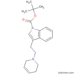 Molecular Structure of 89369-22-2 (1H-Indole-1-carboxylic acid, 3-[2-(3,6-dihydro-1(2H)-pyridinyl)ethyl]-,
1,1-dimethylethyl ester)