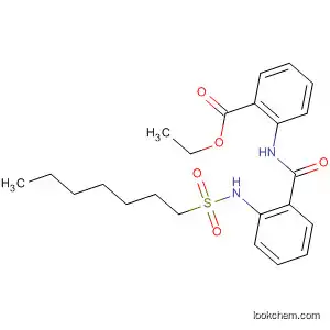 Molecular Structure of 89369-44-8 (Benzoic acid, 2-[[2-[(heptylsulfonyl)amino]benzoyl]amino]-, ethyl ester)