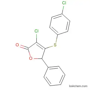 Molecular Structure of 89403-40-7 (2(5H)-Furanone, 3-chloro-4-[(4-chlorophenyl)thio]-5-phenyl-)
