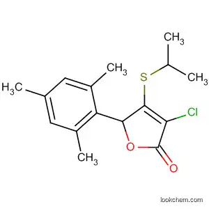 Molecular Structure of 89403-58-7 (2(5H)-Furanone,
3-chloro-4-[(1-methylethyl)thio]-5-(2,4,6-trimethylphenyl)-)