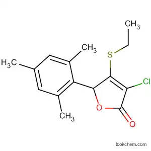 Molecular Structure of 89403-59-8 (2(5H)-Furanone, 3-chloro-4-(ethylthio)-5-(2,4,6-trimethylphenyl)-)