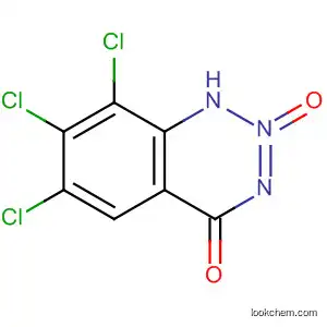 Molecular Structure of 89403-91-8 (1,2,3-Benzotriazin-4(1H)-one, 6,7,8-trichloro-, 2-oxide)