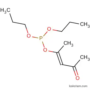 Molecular Structure of 89404-66-0 (Phosphorous acid, 1-methyl-3-oxo-1-butenyl dipropyl ester, (E)-)