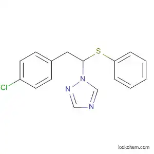 Molecular Structure of 89440-82-4 (1H-1,2,4-Triazole, 1-[2-(4-chlorophenyl)-1-(phenylthio)ethyl]-)
