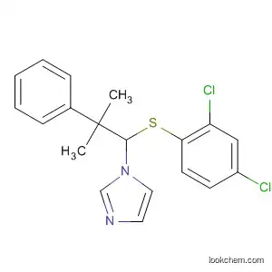 Molecular Structure of 89442-37-5 (1H-Imidazole, 1-[1-[(2,4-dichlorophenyl)thio]-2-methyl-2-phenylpropyl]-)