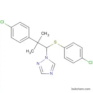 Molecular Structure of 89442-65-9 (1H-1,2,4-Triazole,
1-[2-(4-chlorophenyl)-1-[(4-chlorophenyl)thio]-2-methylpropyl]-)