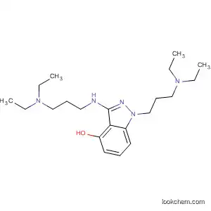 Molecular Structure of 89442-88-6 (1H-Indazol-4-ol,
1-[3-(diethylamino)propyl]-3-[[3-(diethylamino)propyl]amino]-)