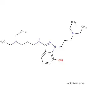 Molecular Structure of 89442-91-1 (1H-Indazol-7-ol,
1-[3-(diethylamino)propyl]-3-[[3-(diethylamino)propyl]amino]-)