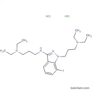 Molecular Structure of 89442-93-3 (1,3-Propanediamine,
N'-[1-[3-(diethylamino)propyl]-7-iodo-1H-indazol-3-yl]-N,N-diethyl-,
dihydrochloride)