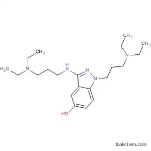 Molecular Structure of 89443-19-6 (1H-Indazol-5-ol,
1-[3-(diethylamino)propyl]-3-[[3-(diethylamino)propyl]amino]-)