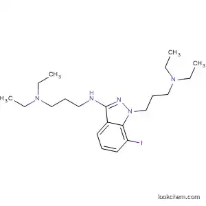 Molecular Structure of 89443-23-2 (1,3-Propanediamine,
N'-[1-[3-(diethylamino)propyl]-7-iodo-1H-indazol-3-yl]-N,N-diethyl-)