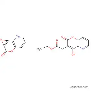 2H-Pyrano[3,2-b]pyridine-3-acetic acid,
4-hydroxy-a-(4-hydroxy-2-oxo-2H-pyrano[3,2-b]pyridin-3-yl)-2-oxo-,
ethyl ester