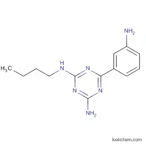 Molecular Structure of 89445-08-9 (1,3,5-Triazine-2,4-diamine, 6-(3-aminophenyl)-N-butyl-)