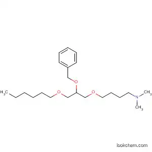 Molecular Structure of 89449-01-4 (1-Butanamine,
4-[3-(hexyloxy)-2-(phenylmethoxy)propoxy]-N,N-dimethyl-)