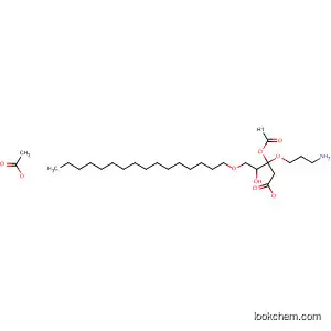Molecular Structure of 89449-09-2 (2-Propanol, 1-(3-aminopropoxy)-3-(hexadecyloxy)-, acetate (ester),
acetate (salt))