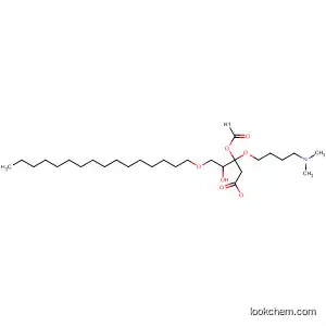 Molecular Structure of 89449-18-3 (2-Propanol, 1-[4-(dimethylamino)butoxy]-3-(hexadecyloxy)-, acetate
(ester))