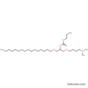 Molecular Structure of 89449-24-1 (Carbamic acid, propyl-,
2-[4-(dimethylamino)butoxy]-1-[(hexadecyloxy)methyl]ethyl ester)